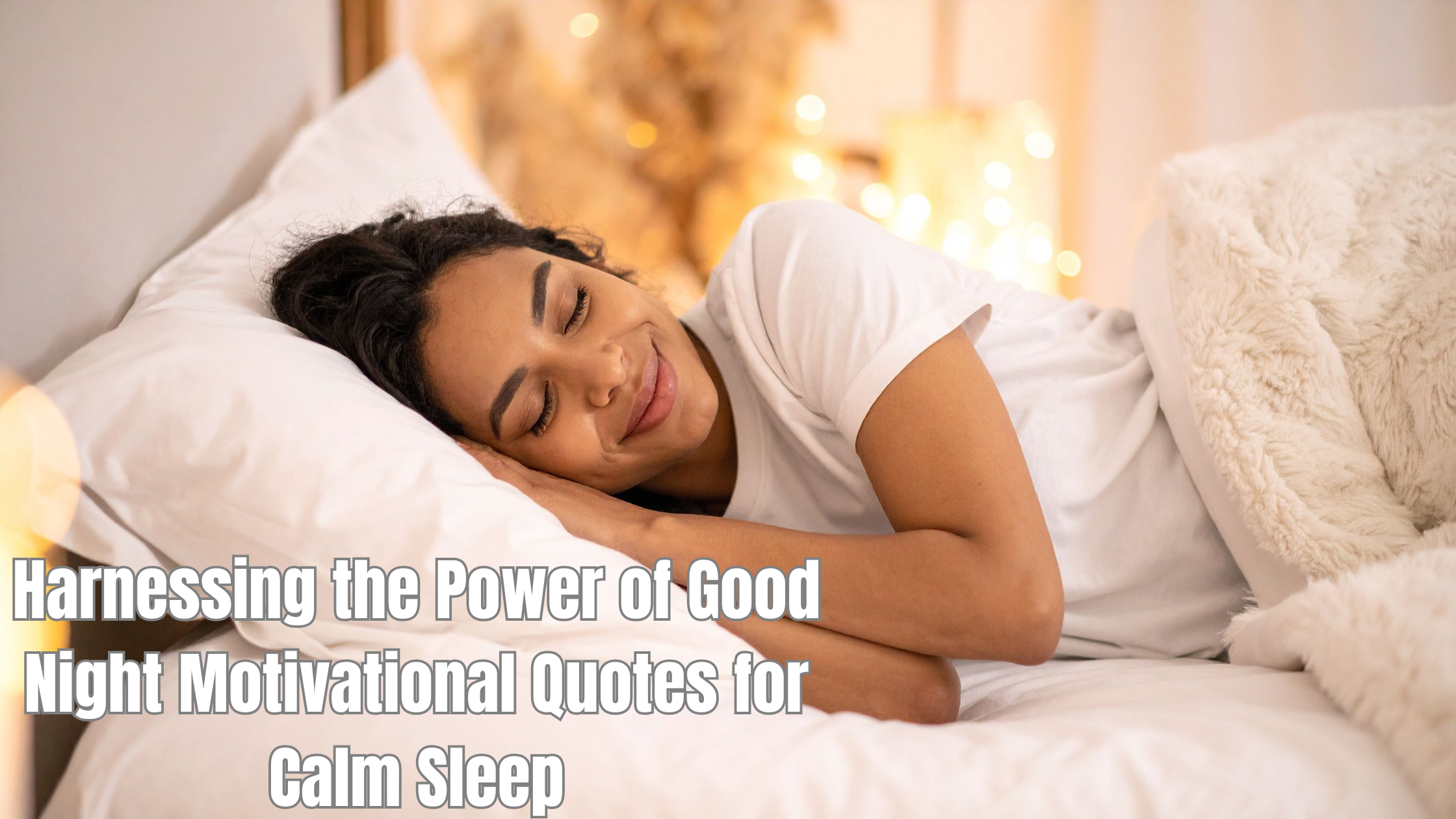 Harnessing the Power of Good Night Motivational Quotes for Calm Sleep